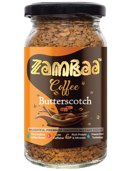Zambaa Coffee Butterscotch Instant Coffee 50 gms