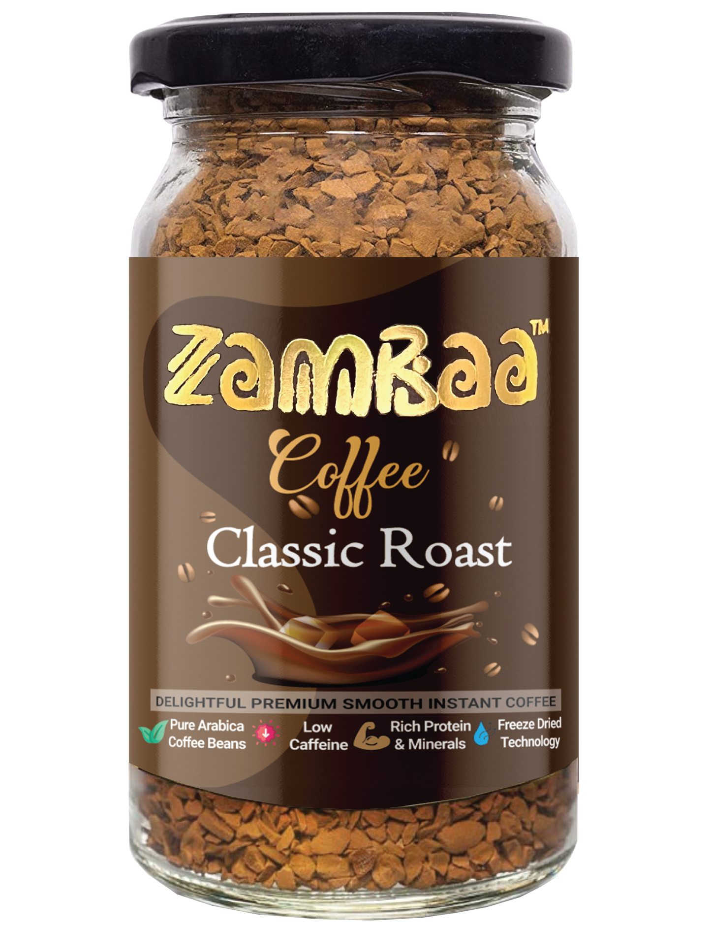 Zambaa Coffee Classic Roast Instant Coffee 50 gm