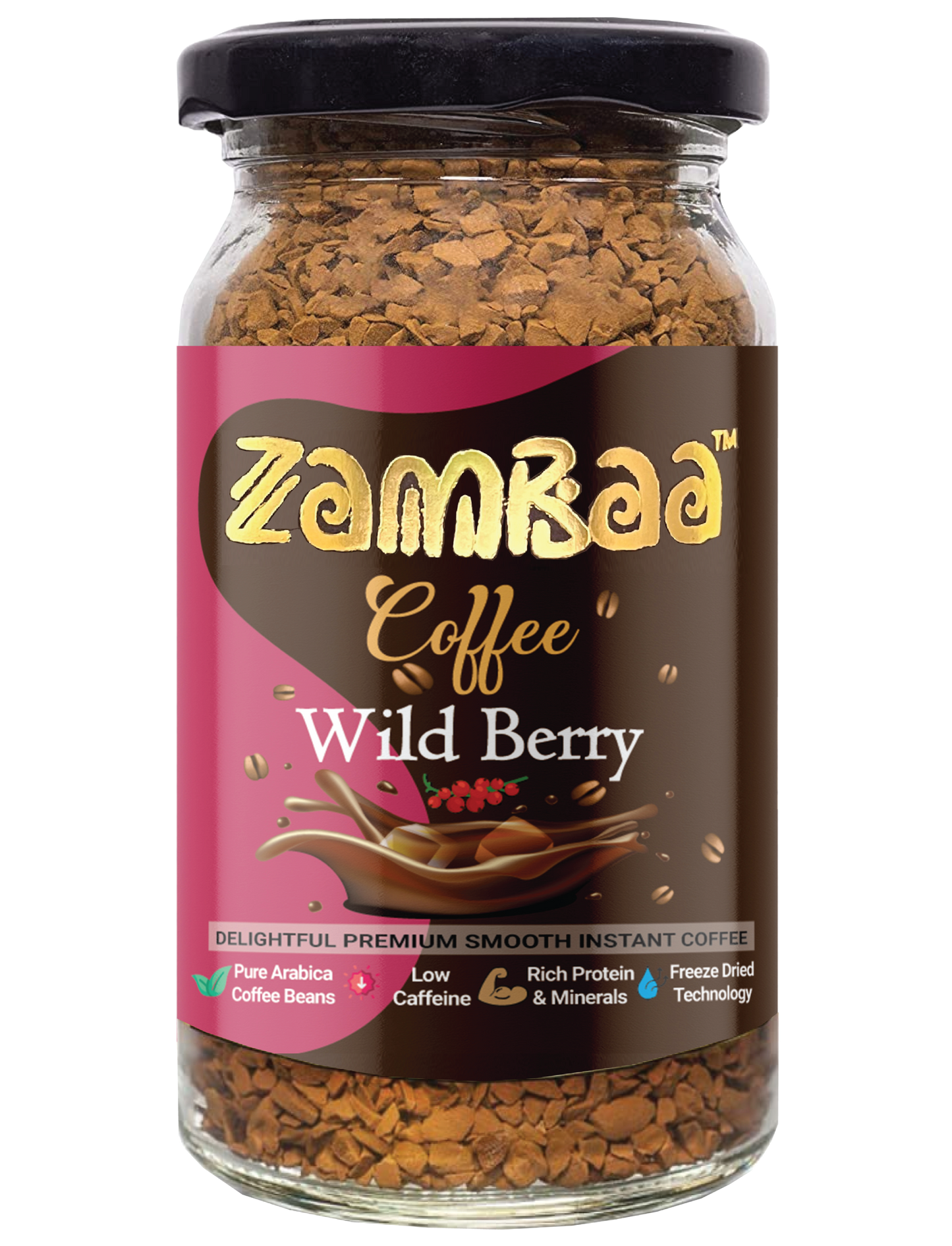 Zambaa Coffee Wild Berry Instant Coffee 50 gm